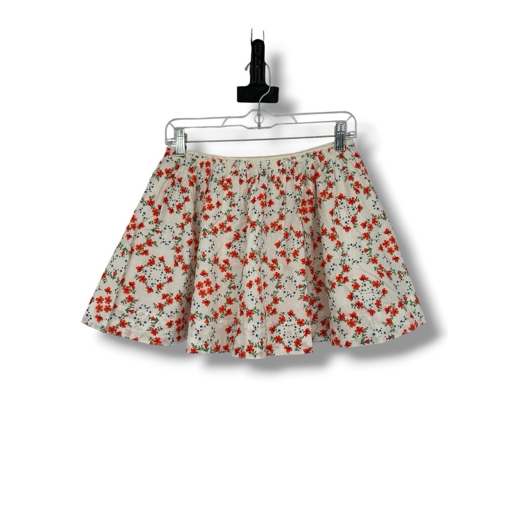 VICI Floral 100% Cotton Mini Skirt M‎ Pleated A-Line Cottagecore Coquette Spring
